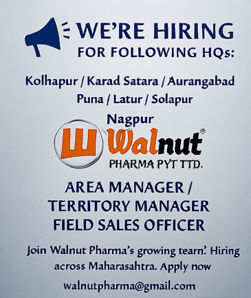 Career Opportunities in Walnut Pharma